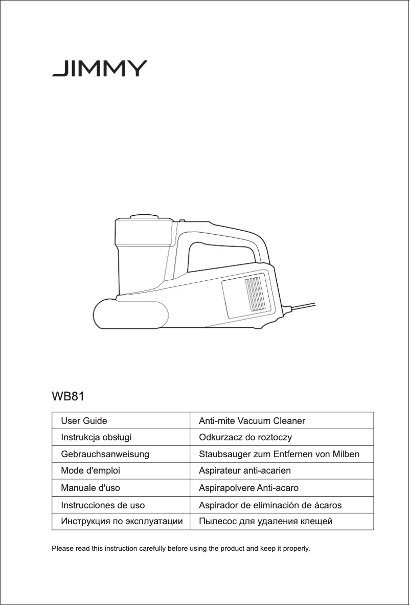 Página 1 del manual Manual de usuario JIMMY WB81