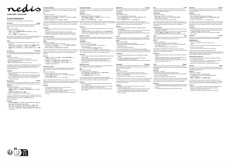 Page 1 de la notice Manuel utilisateur Nedis CLSN120BU