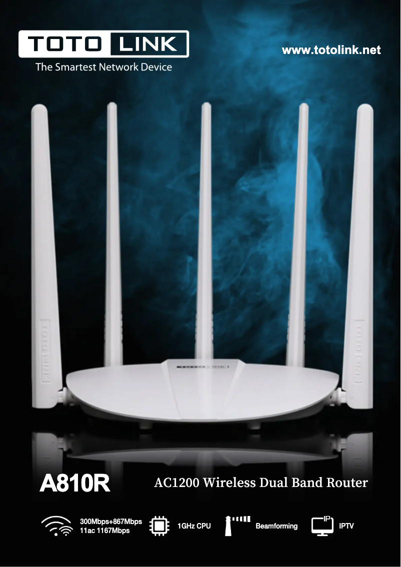 Página 1 del manual Manual de usuario Totolink A810R