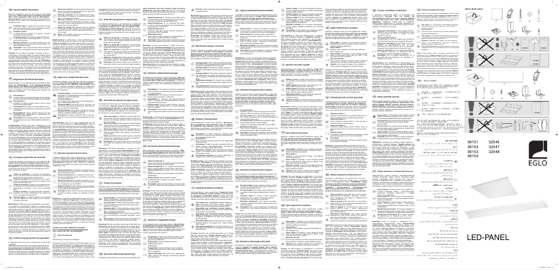 Page 1 de la notice Manuel utilisateur Eglo Salobrena 1