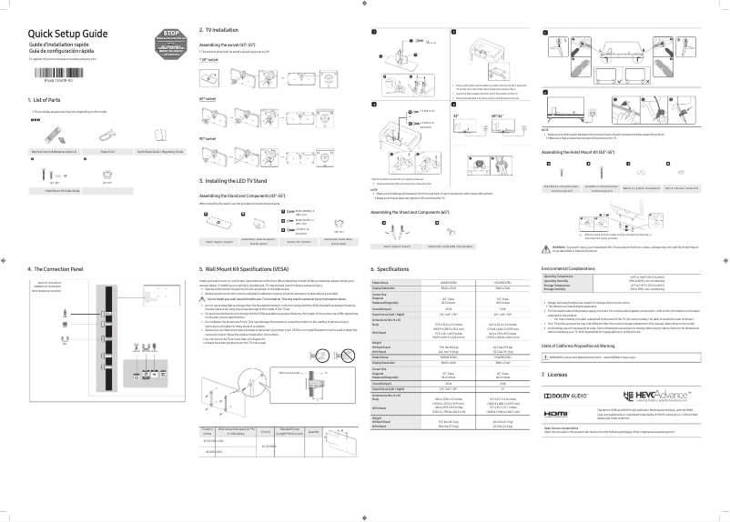 Página 1 del manual Manual de usuario Samsung HG50NT678UF