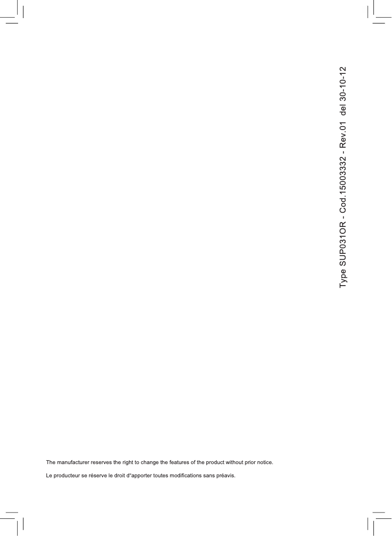 Page 1 de la notice Manuel utilisateur Philips Saeco Odea RI9754