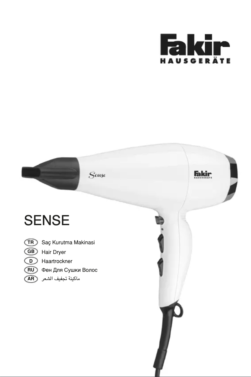 Page 1 de la notice Manuel utilisateur Fakir Sense