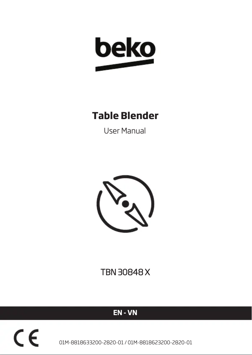 Página 1 del manual Manual de usuario Beko TBN 30848 X