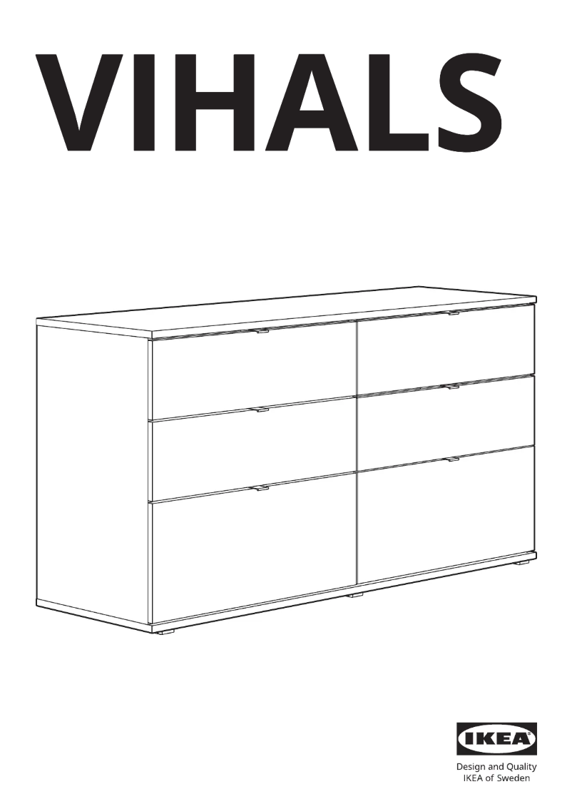 Page 1 de la notice Manuel utilisateur Ikea VIHALS 804.901.13