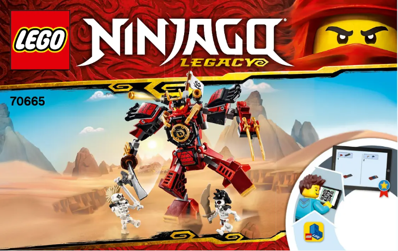 Page 1 de la notice Manuel utilisateur Lego Ninjago 70665