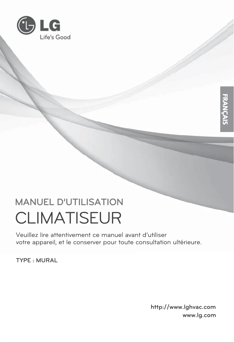 Page 1 de la notice Manuel utilisateur LG LAU186HV