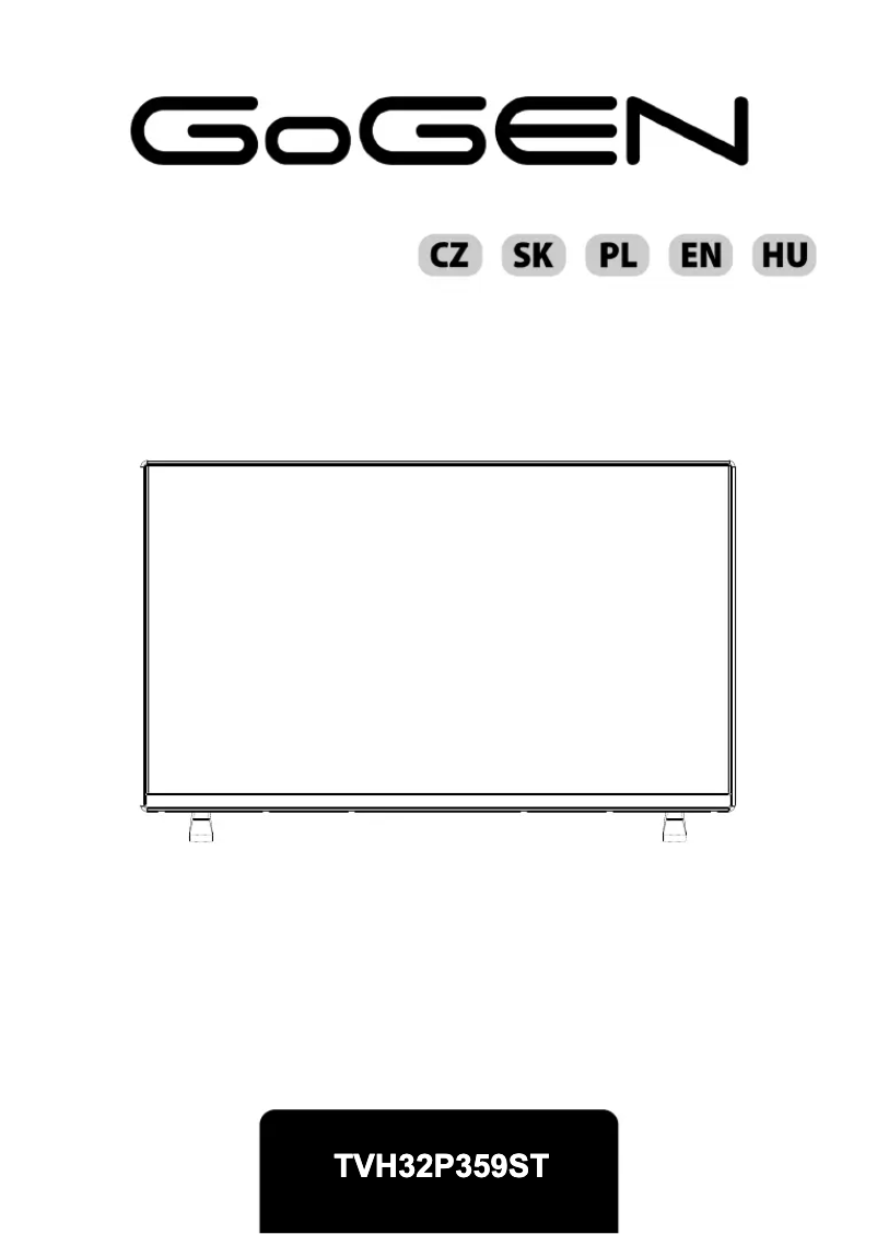 Page 1 de la notice Manuel utilisateur GoGen TVH32P359ST