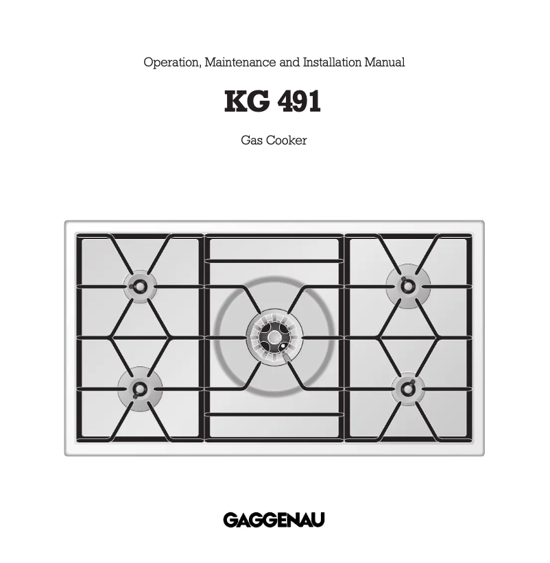 Página 1 del manual Manual de usuario Gaggenau KG 491