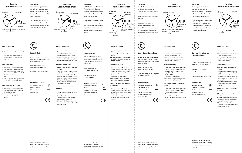 Page 1 de la notice Manuel utilisateur Braun BN0142G