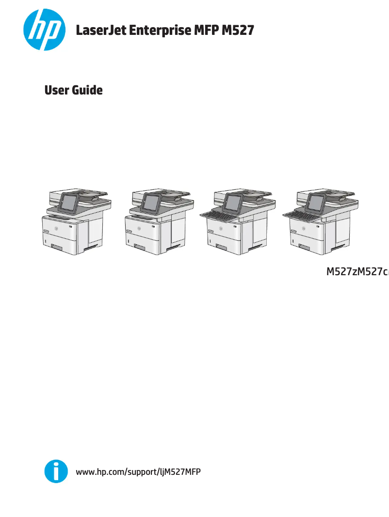 Page n°1 - Manuel utilisateur HP LaserJet M527dn