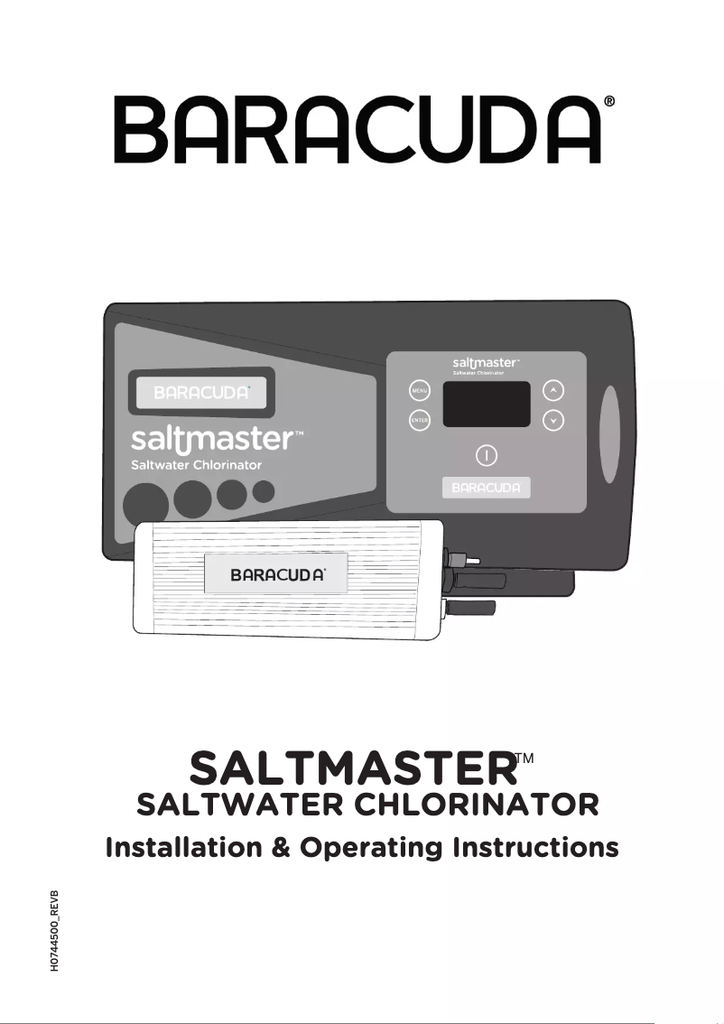 Page 1 de la notice Manuel utilisateur Baracuda Saltmaster