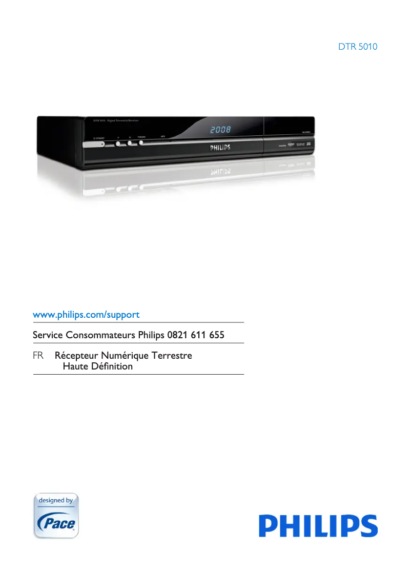 Page 1 of the manual User Manual Philips DTR5010