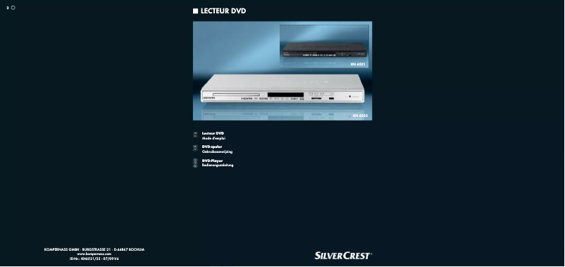 Page 1 of the manual User Manual SilverCrest KH 6521