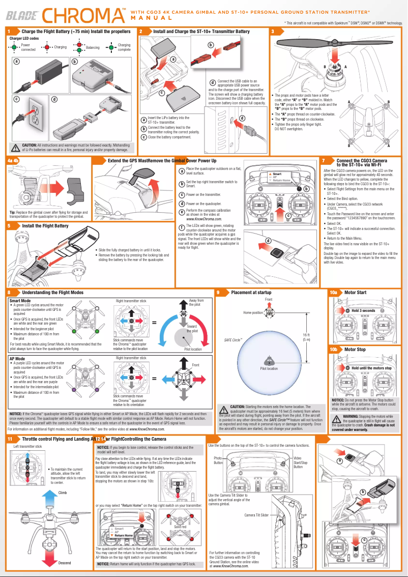 Page 1 de la notice Manuel utilisateur Blade Chroma