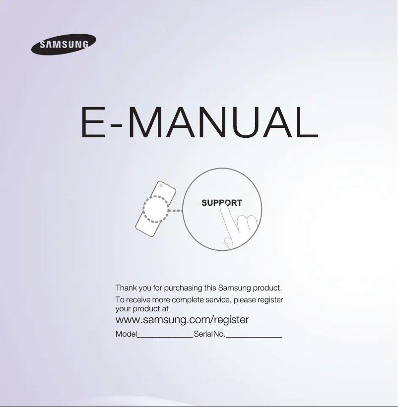 Página 1 del manual Manual de usuario Samsung UE46ES7207U
