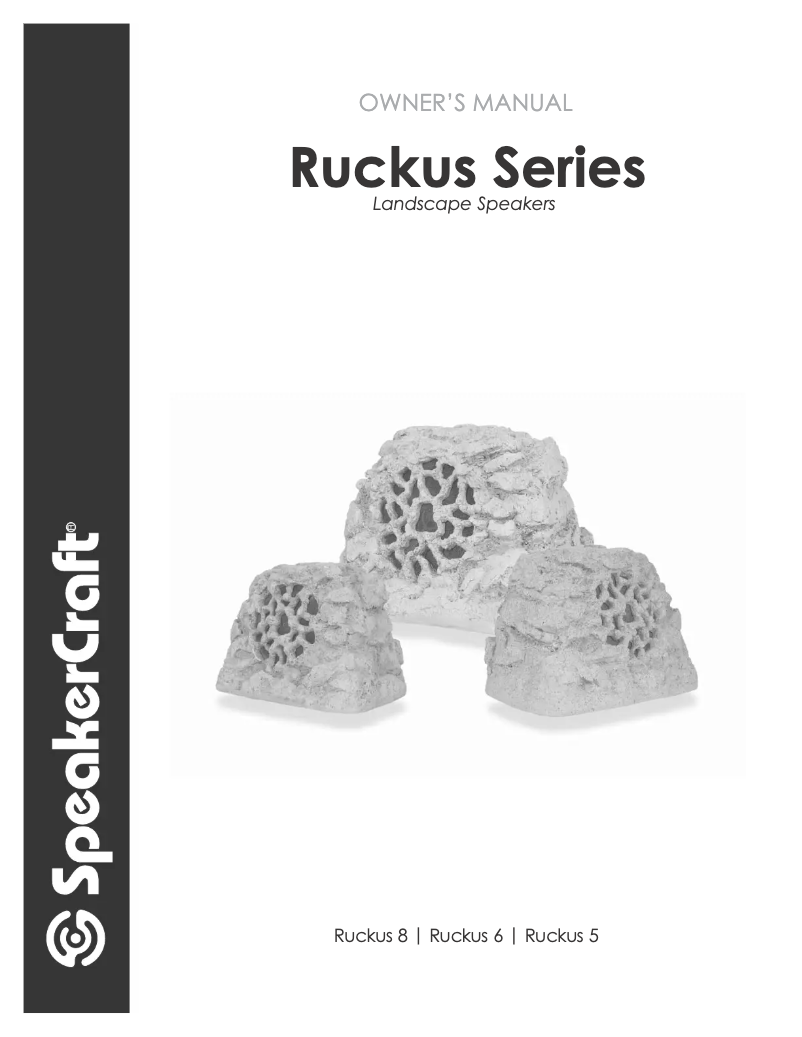 Image de la première page du manuel de l'appareil Ruckus 6 One Sandstone Speaker