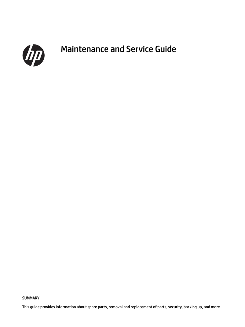Página 1 del manual Manual de uso y mantenimiento HP ENVY 16