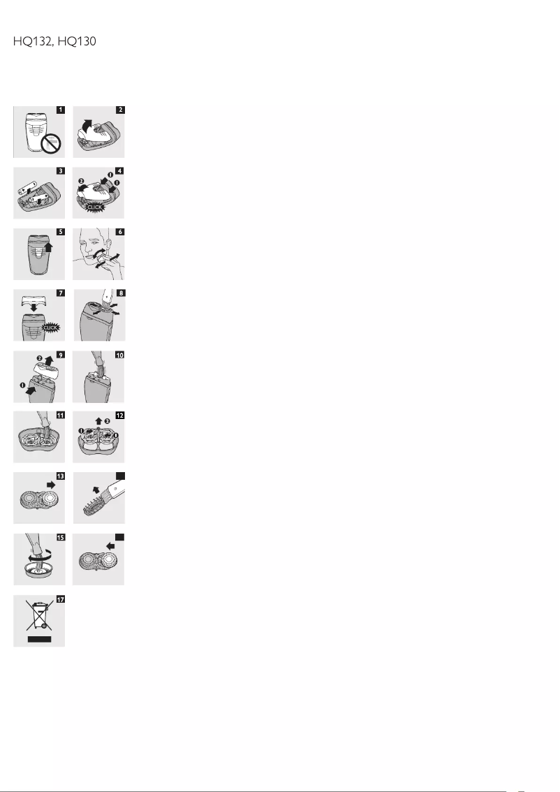 Página 1 del manual Manual de usuario Philips HQ132