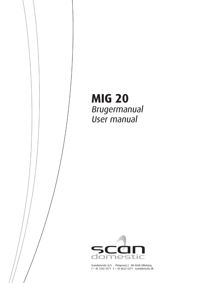 Página 1 del manual Manual de usuario Scandomestic MIG 20
