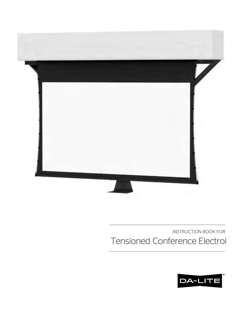 Page 1 de la notice Manuel utilisateur Da-Lite Tensioned Conference Electrol