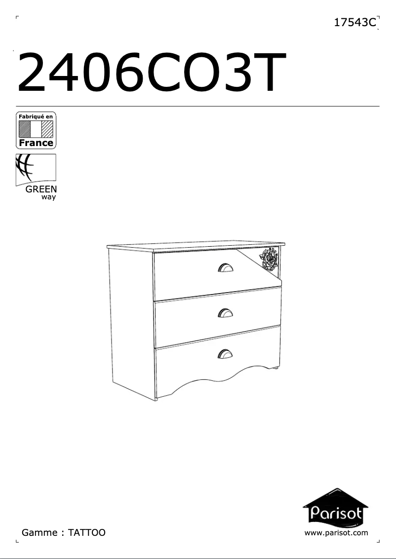 Página 1 del manual Manual de usuario Parisot Tattoo 2406CO3T