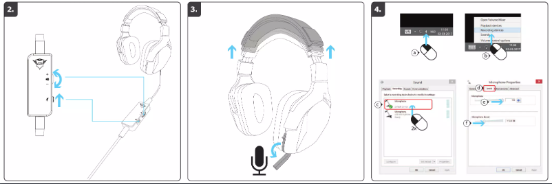 Page 1 de la notice Manuel utilisateur Trust Creon GXT 344