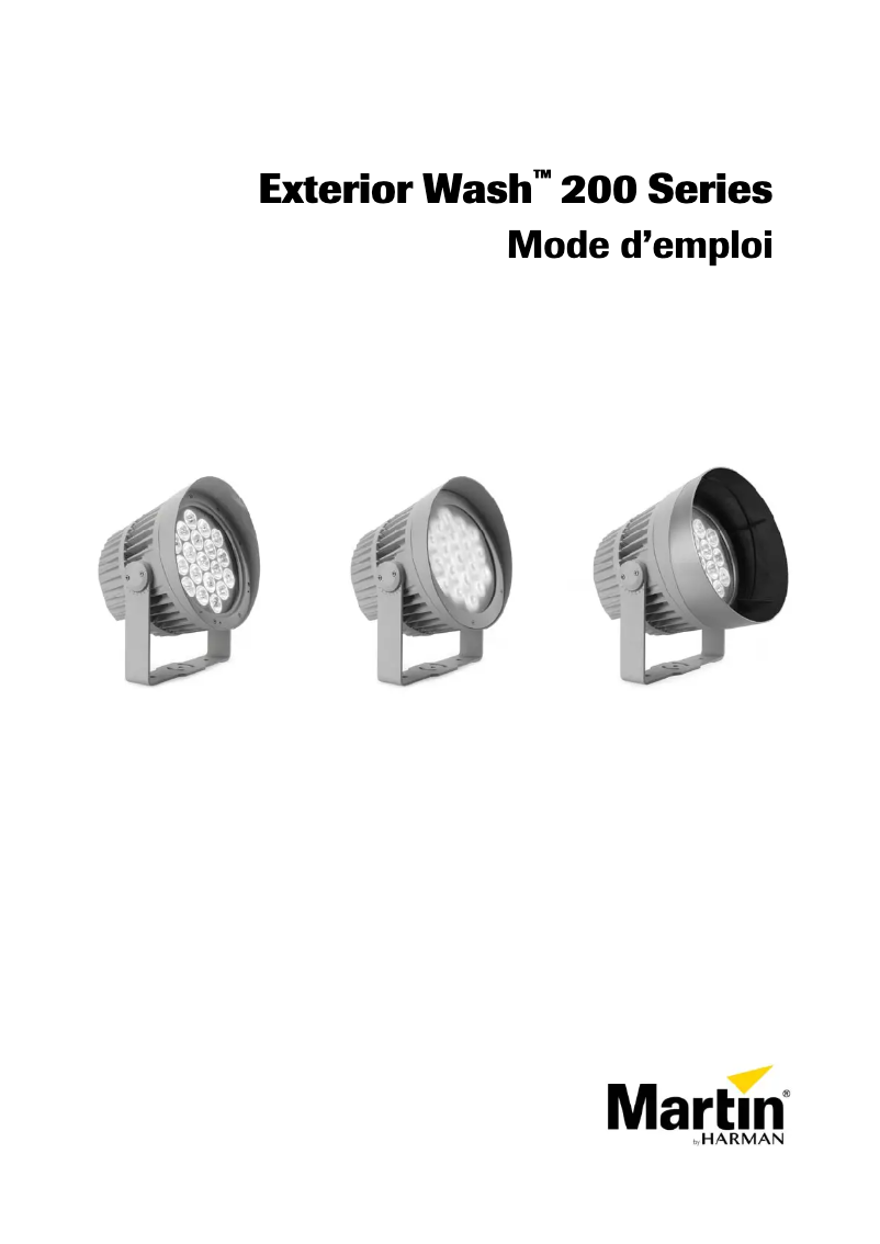 Page 1 de la notice Manuel utilisateur Martin Exterior Wash 200
