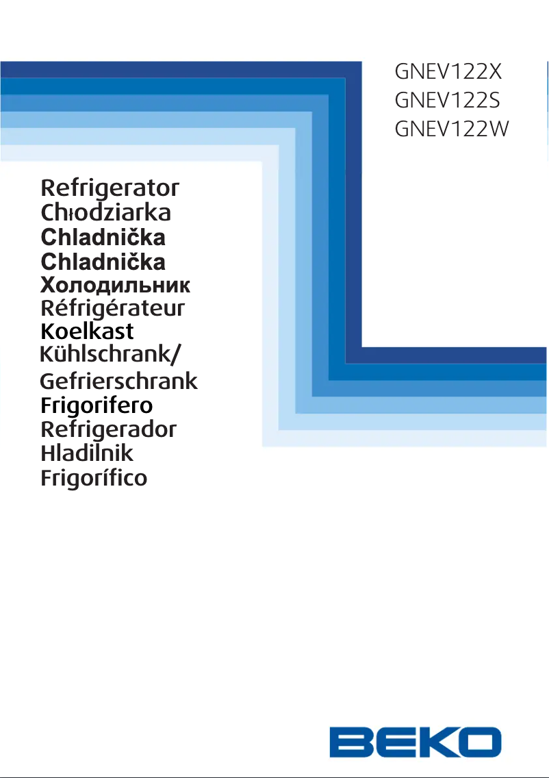 Page 1 de la notice Manuel utilisateur Beko GNEV122