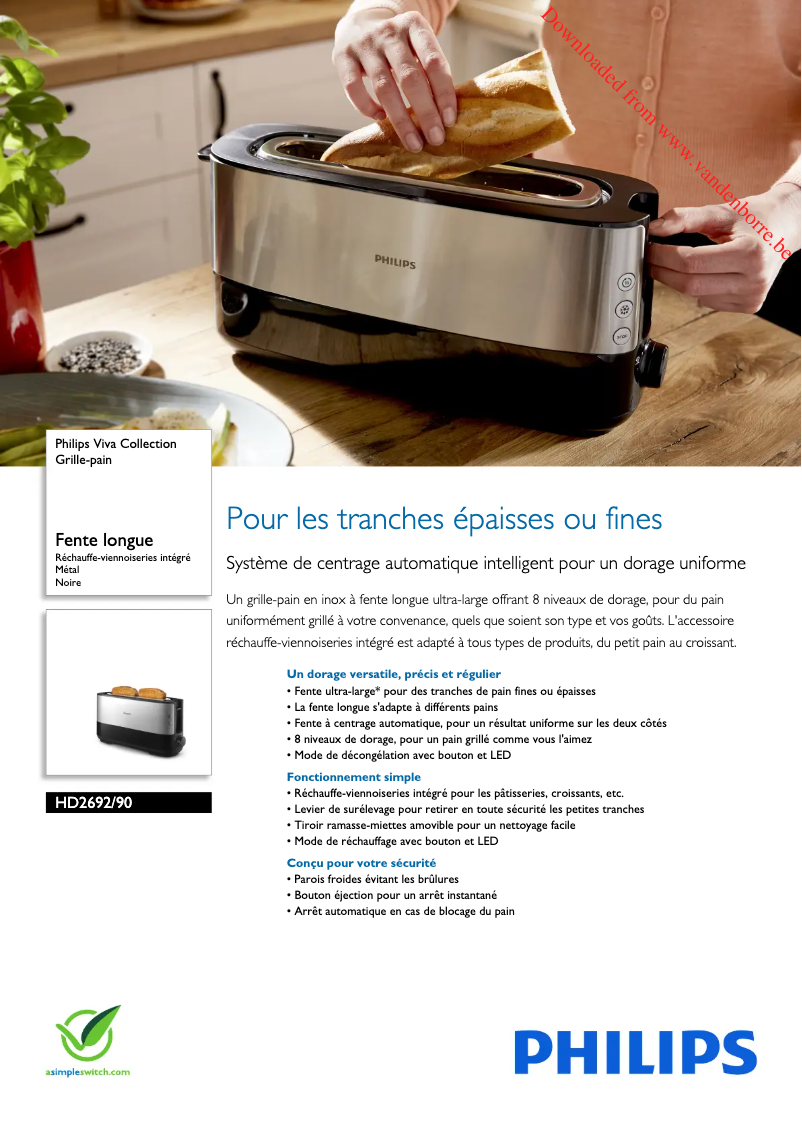 Página 1 del manual Manual de usuario Philips Viva Collection HD2692