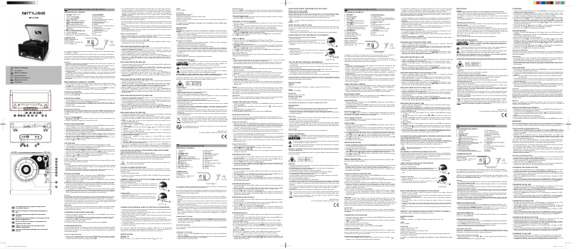 Page 1 de la notice Manuel utilisateur Muse MT-112 W