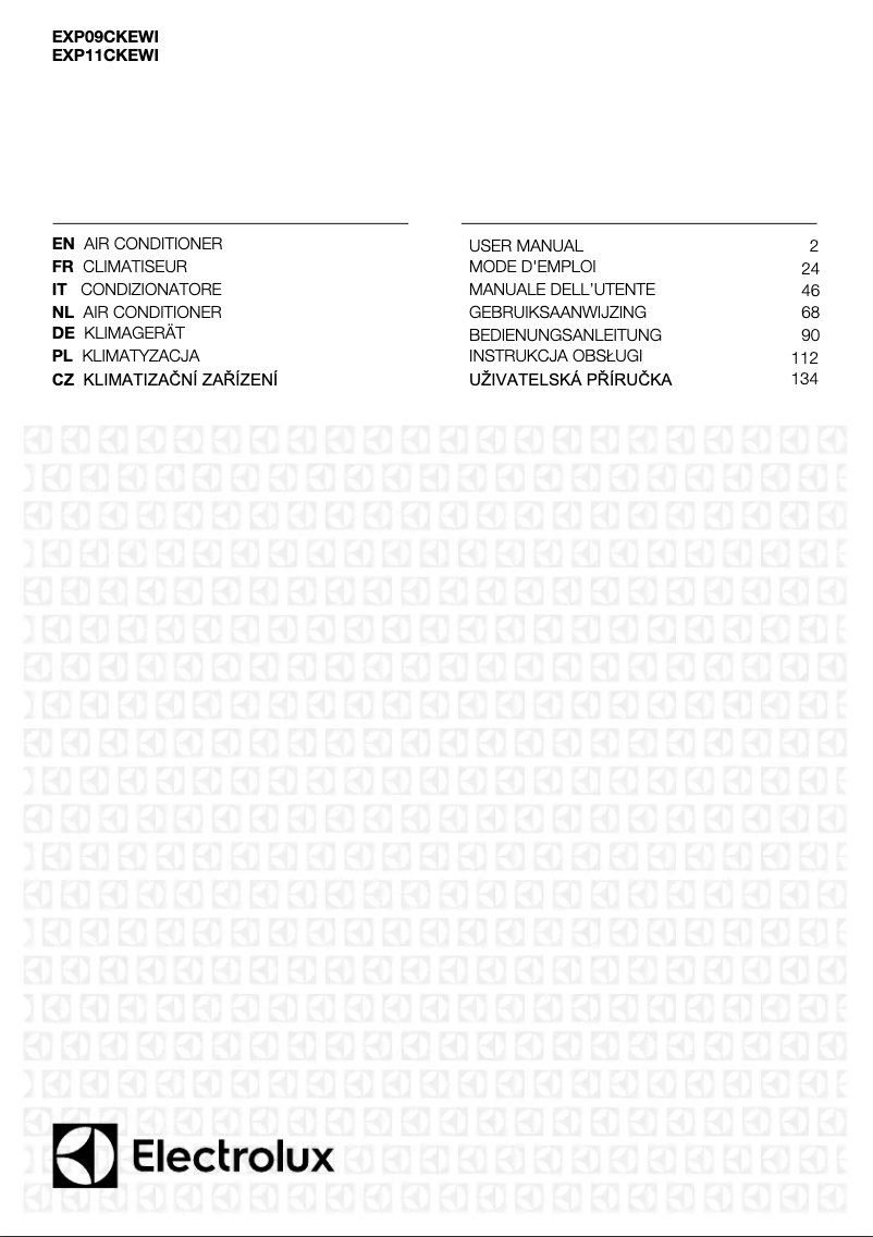 Página 1 del manual Manual de instrucciones Electrolux EXP11CKEWI