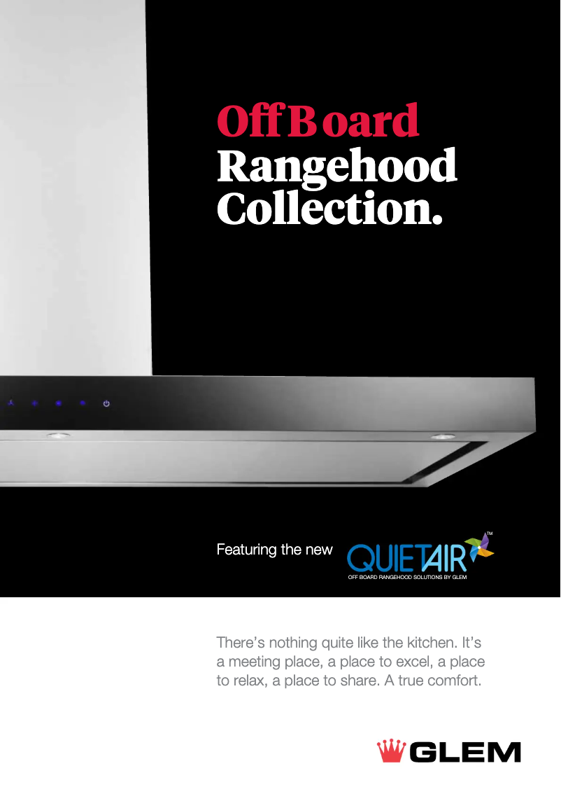 Page 1 de la notice Fiche technique Glem Gas Quiet Air GQA90SC