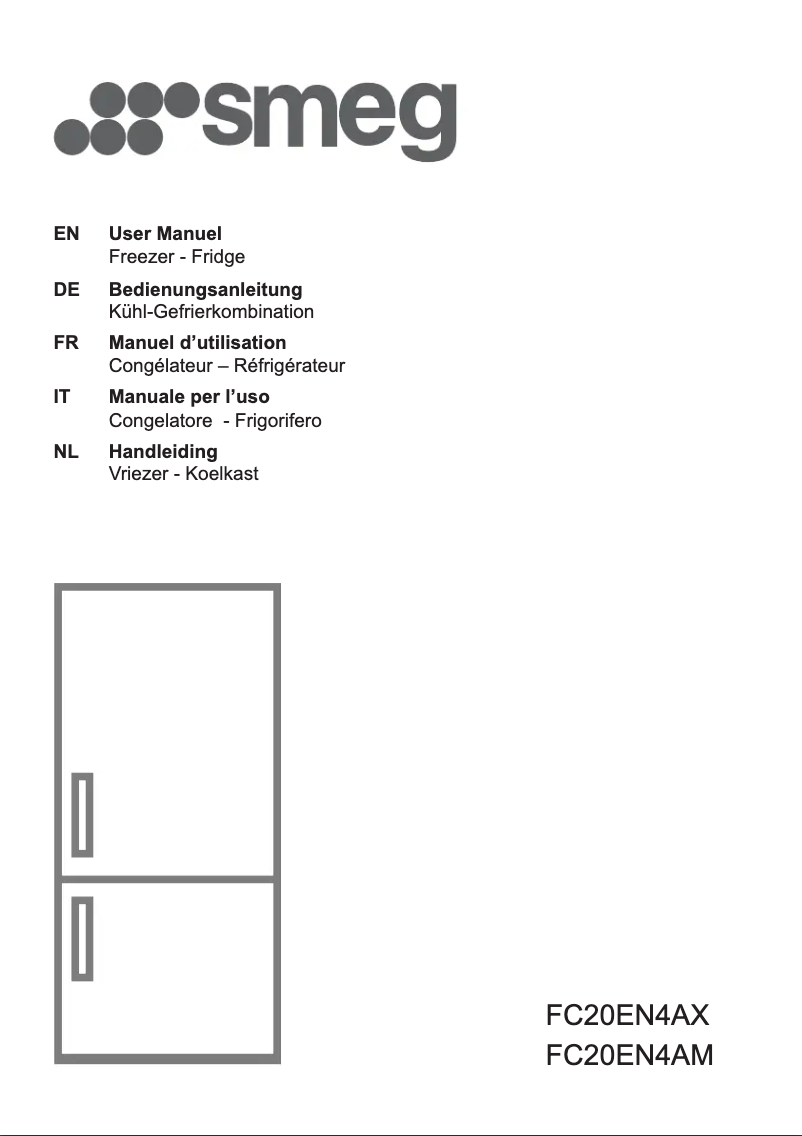 Page 1 de la notice Manuel utilisateur Smeg FC20EN4AM