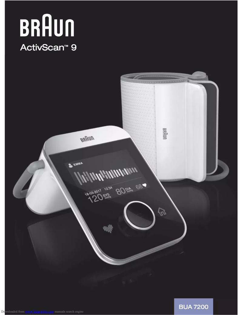 Page 1 de la notice Manuel utilisateur Braun ActivScan 9 BUA 7200