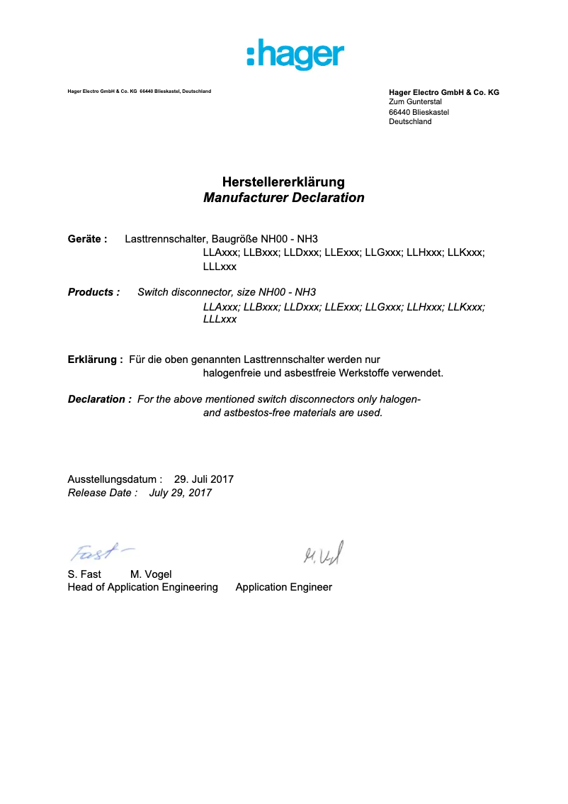 Page 1 de la notice Instructions de sécurité Hager LLG820