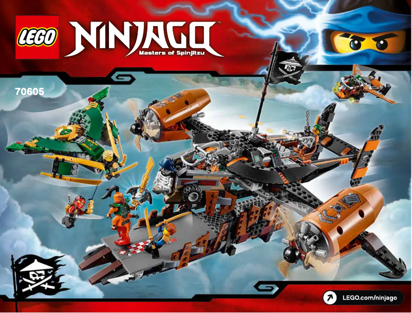 Page 1 de la notice Manuel utilisateur Lego Ninjago 70605