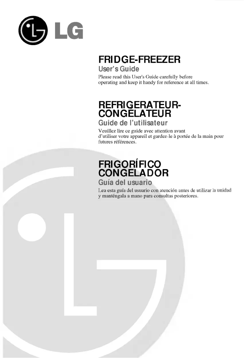 Page 1 of the manual User Manual LG GR-439BLRA