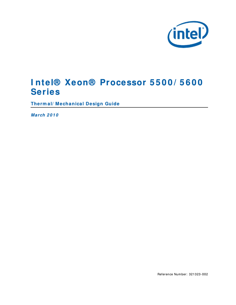 Page n°1 - Manuel utilisateur HP Intel Xeon X5667
