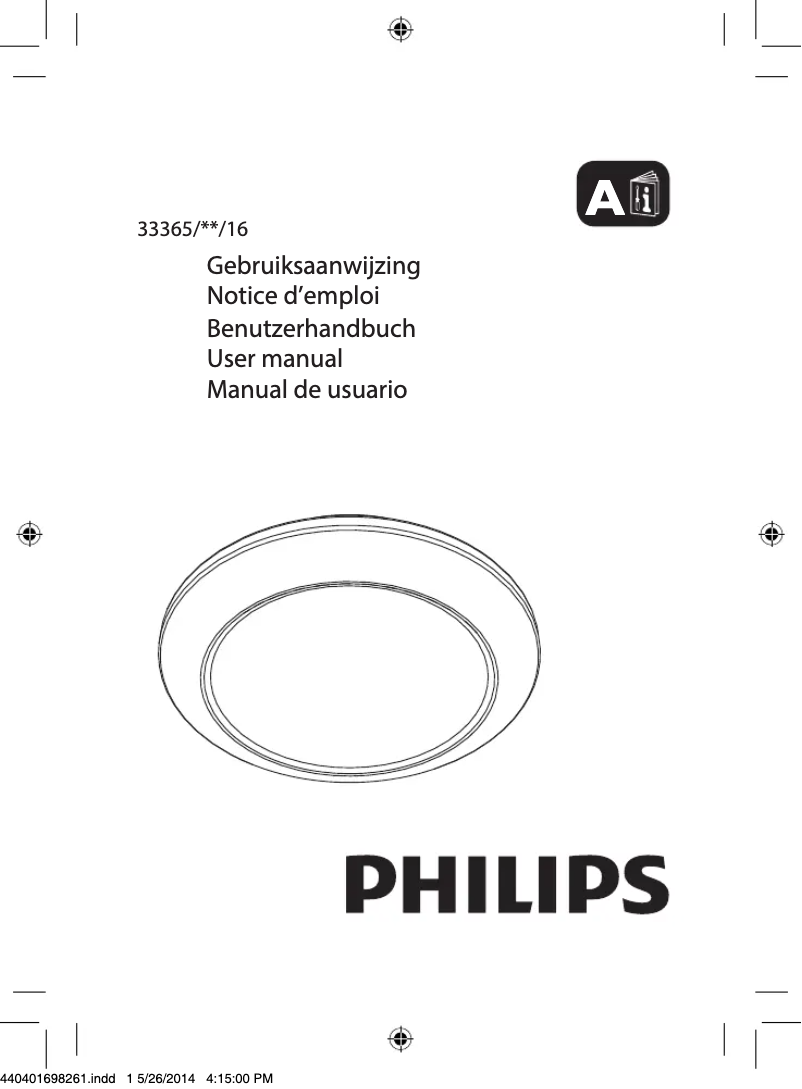 Página 1 del manual Manual de usuario Philips MyLiving Cinnabar