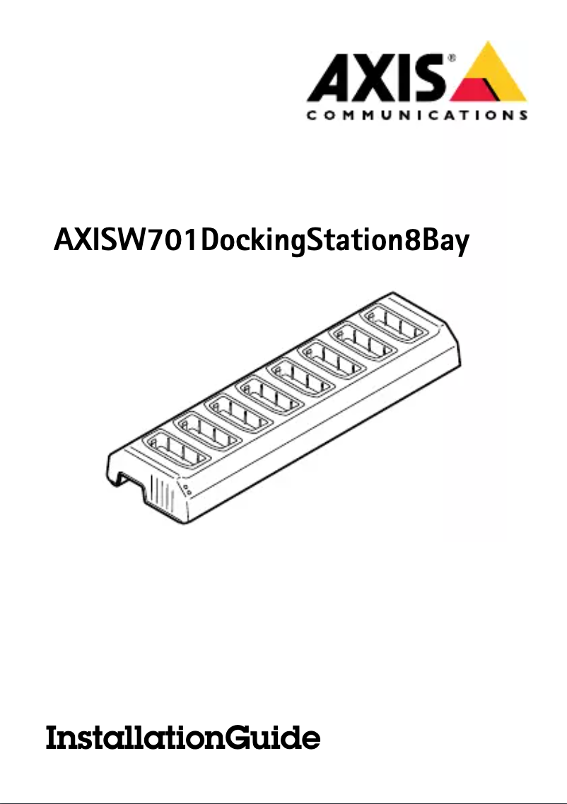 Page 1 de la notice Manuel utilisateur Axis W701