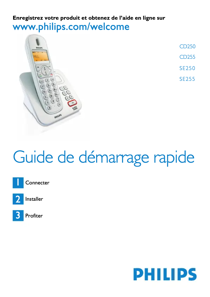 Image de la première page du manuel de l'appareil SE2554B