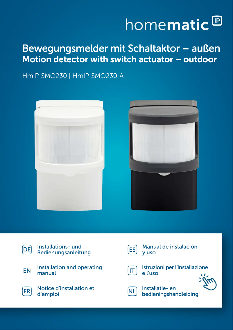 Page 1 de la notice Manuel utilisateur Homematic IP HmIP-SMO230