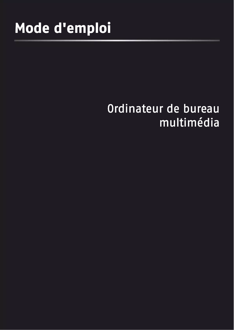 Page 1 de la notice Manuel utilisateur MP Elite Power G645