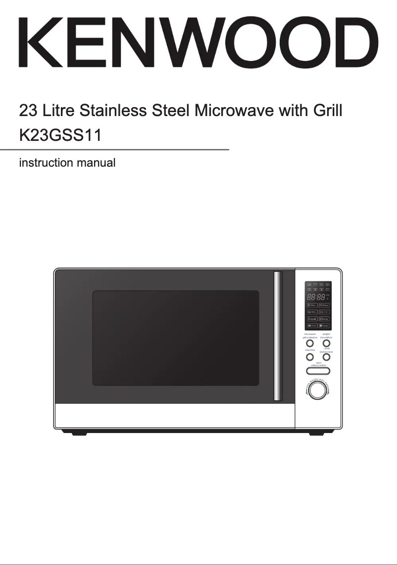 Page 1 of the manual User Manual Kenwood K23GSS11