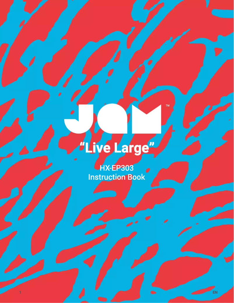 Page 1 de la notice Manuel utilisateur Jam Live Large HX-EP303
