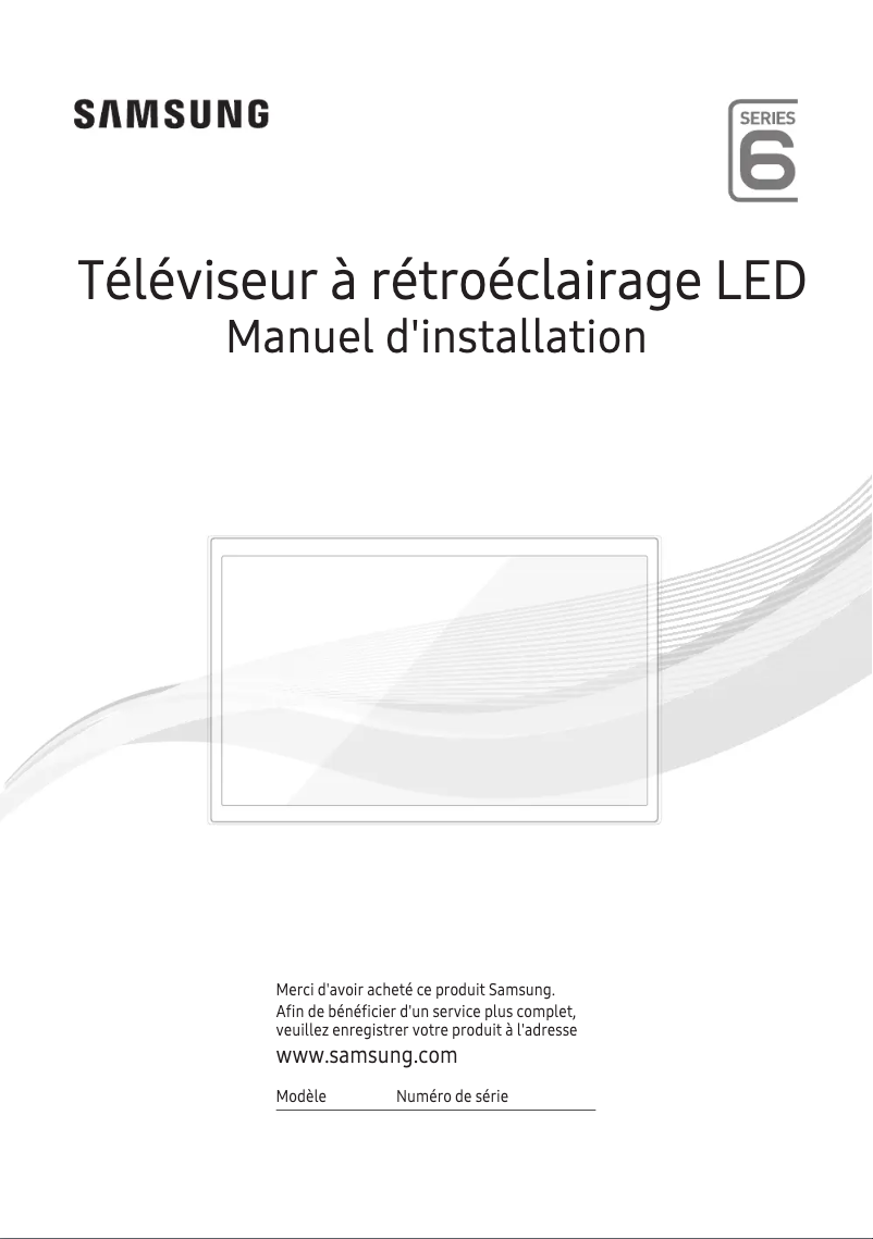 Page 1 de la notice Manuel utilisateur Samsung HG28EE690AC