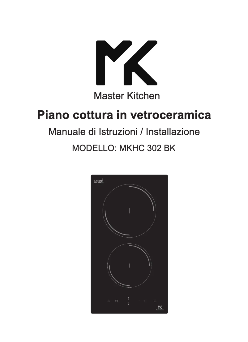 Page 1 de la notice Manuel utilisateur Master Kitchen MKHC 302 BK