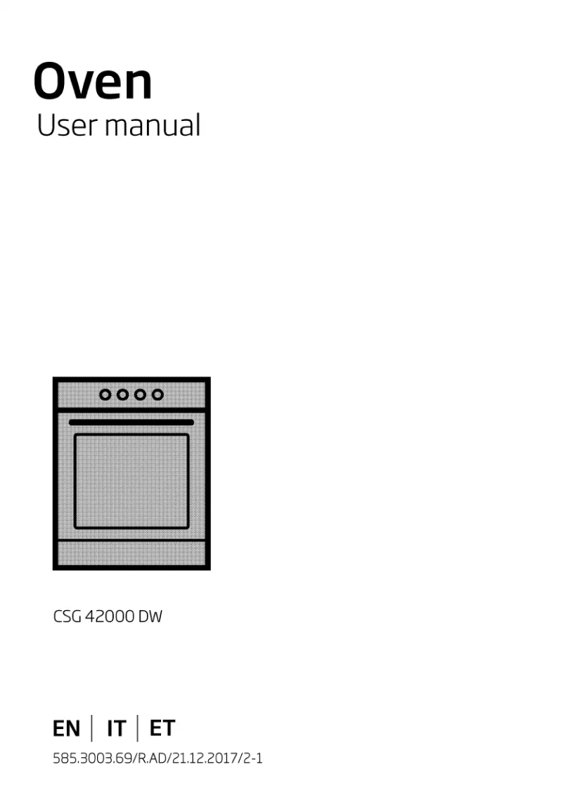 Page 1 de la notice Manuel utilisateur Beko CSG42000DW