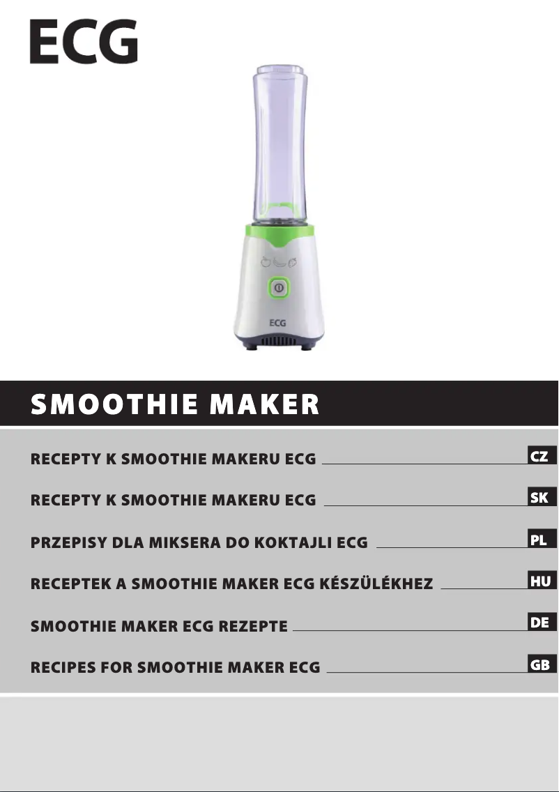 Page 1 de la notice Manuel utilisateur ECG Mix&Go SM 256